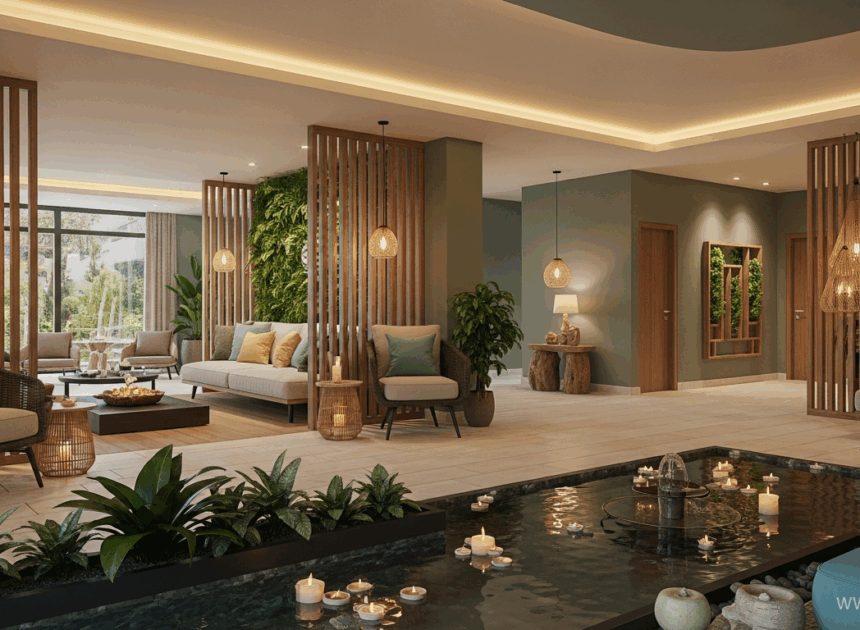 Holistic Harmony Engineering a Tranquil Spa Interior